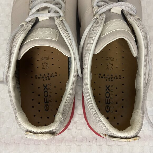 GEOX Respira Nebula Women's size 8 off white color soles - like new - Picture 4 of 16